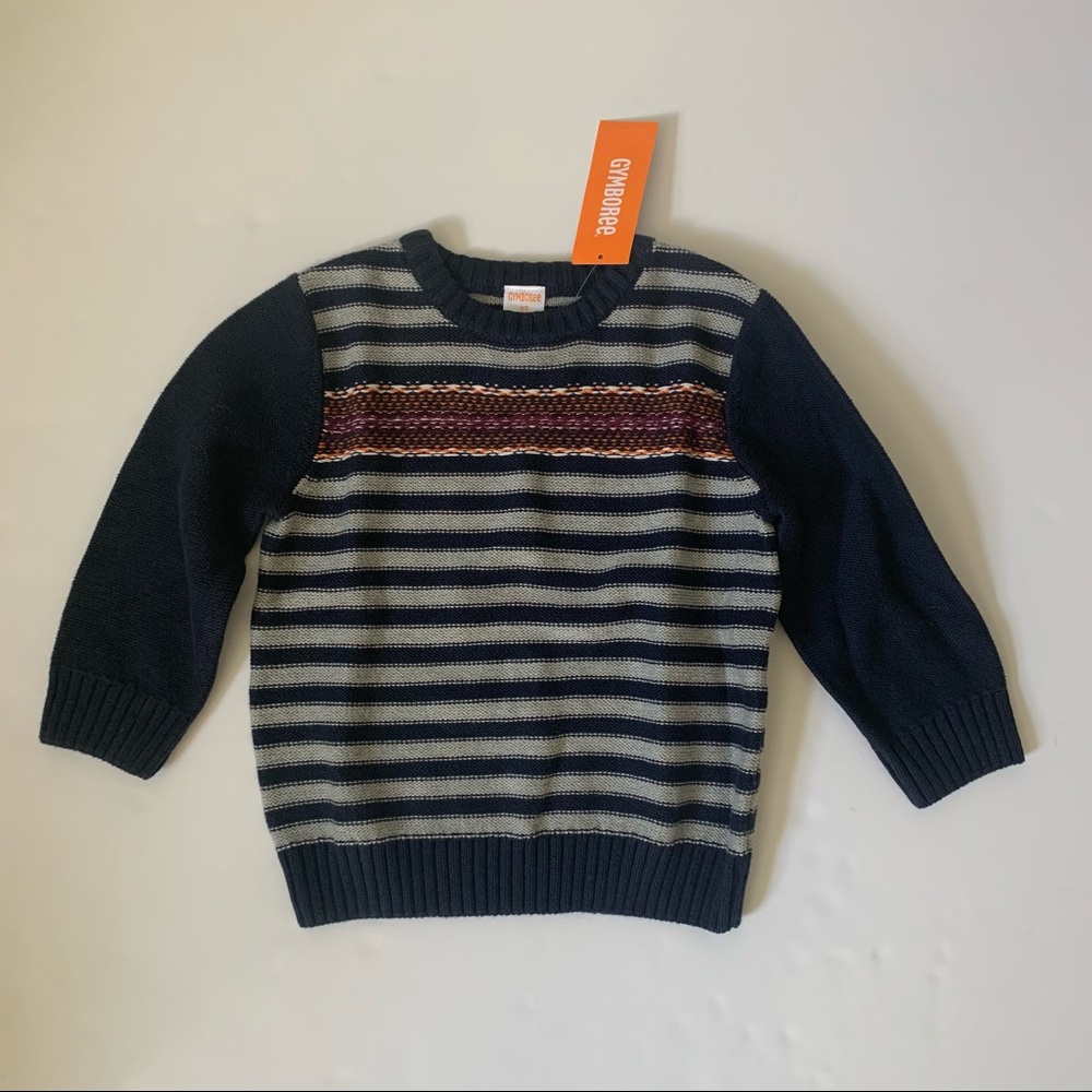 NEW Gymboree Navy Striped Sweater 2T